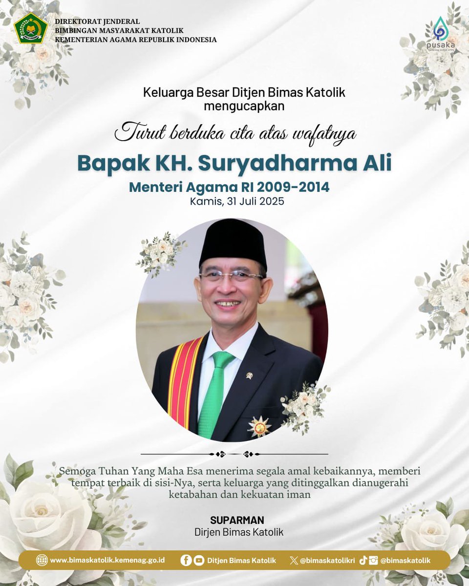 Suryadharma Ali meninggal dunia [Twitter]